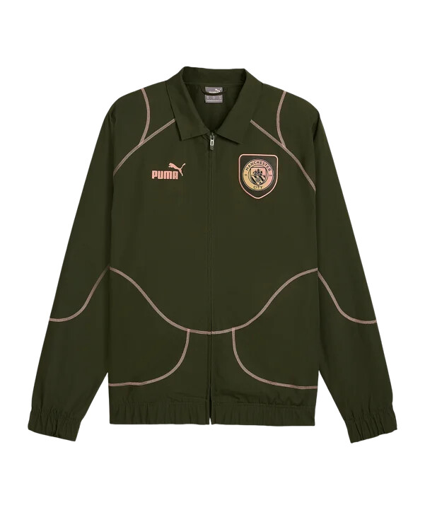 puma manchester city ftblstatement trainingsjacke grün f29