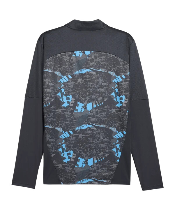 puma manchester city prematch 14 zip sweatshirt 20242025 grau f74