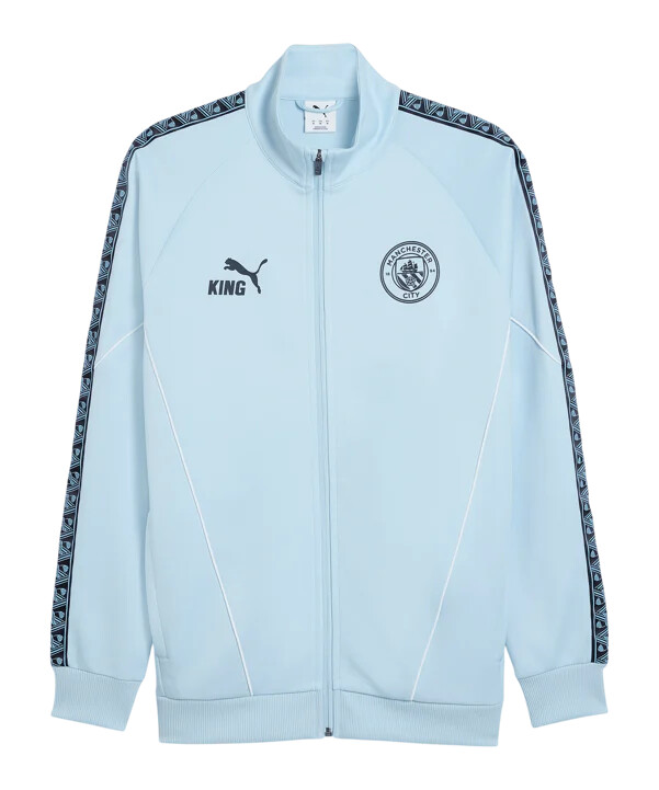 puma manchester city king anthem jacke blau f10