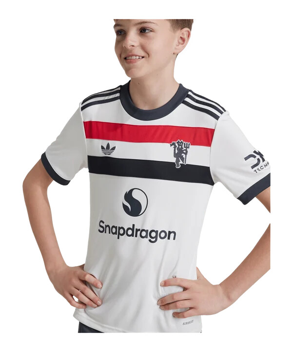 adidas originals manchester united trikot 3rd 20242025 kids weiss