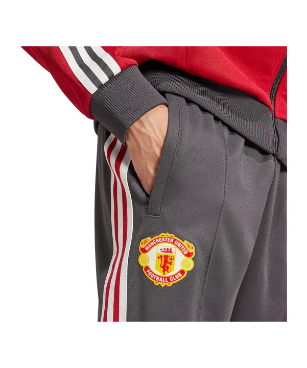 adidas originals manchester united beckenbauer trainingshose schwarz