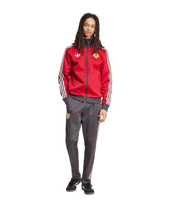 adidas originals manchester united beckenbauer trainingshose schwarz