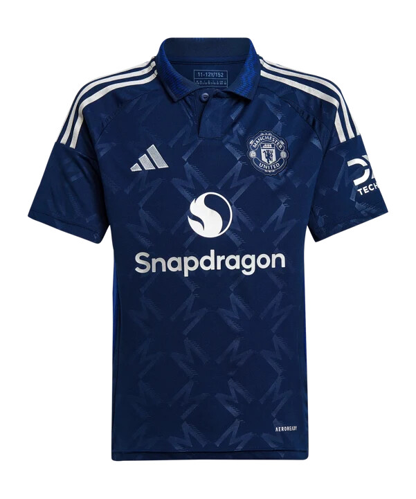 adidas manchester united trikot away 20242025 kids blau