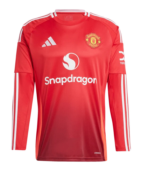 adidas manchester united trikot langarm home 20242025 rot