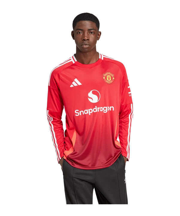 adidas manchester united trikot langarm home 20242025 rot
