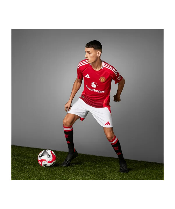 adidas manchester united auth. trikot home 20242025 rot