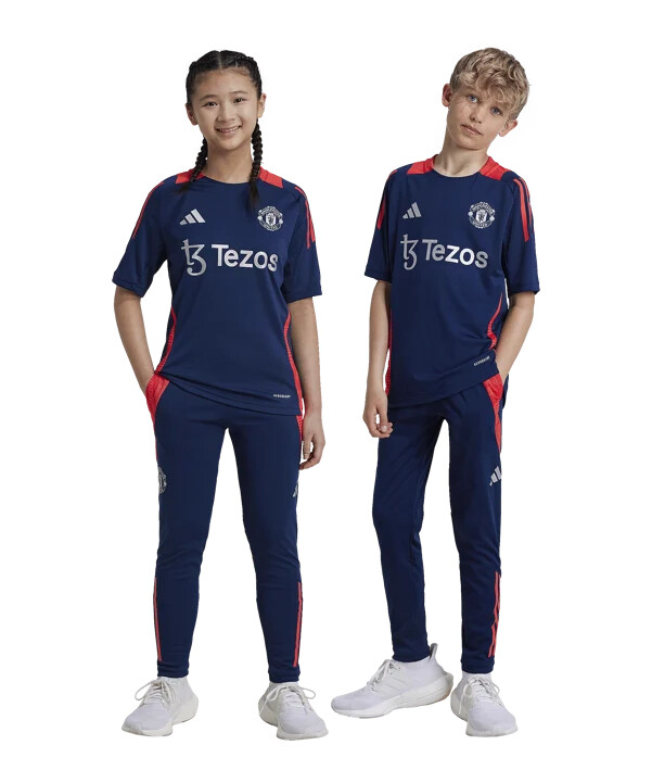adidas manchester united trainingshose kids blau