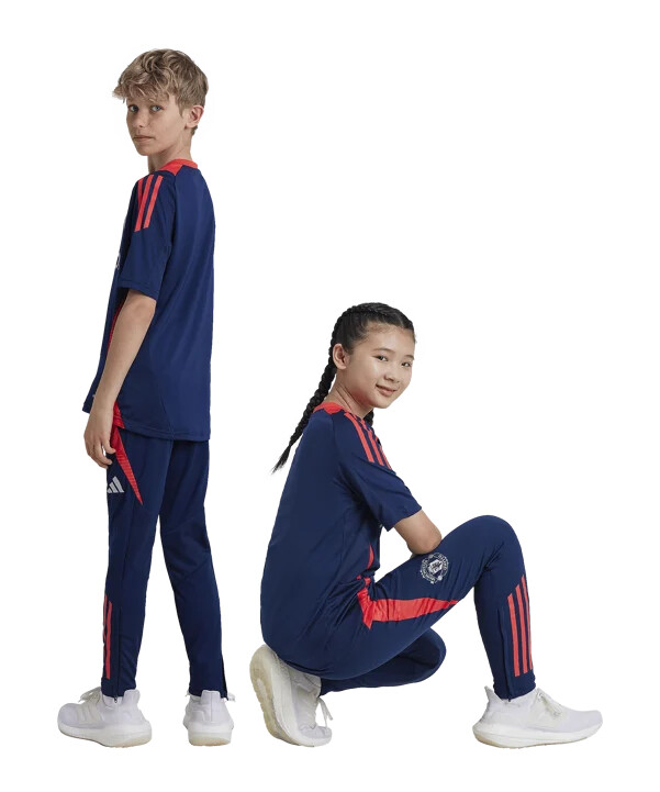 adidas manchester united trainingshose kids blau