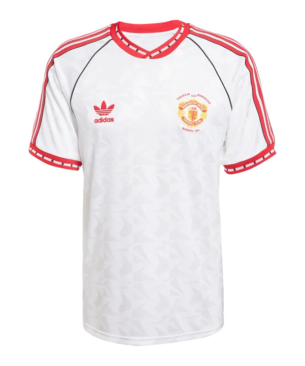 adidas manchester united 1991 trikot away weiss