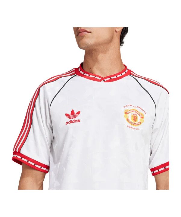 adidas manchester united 1991 trikot away weiss