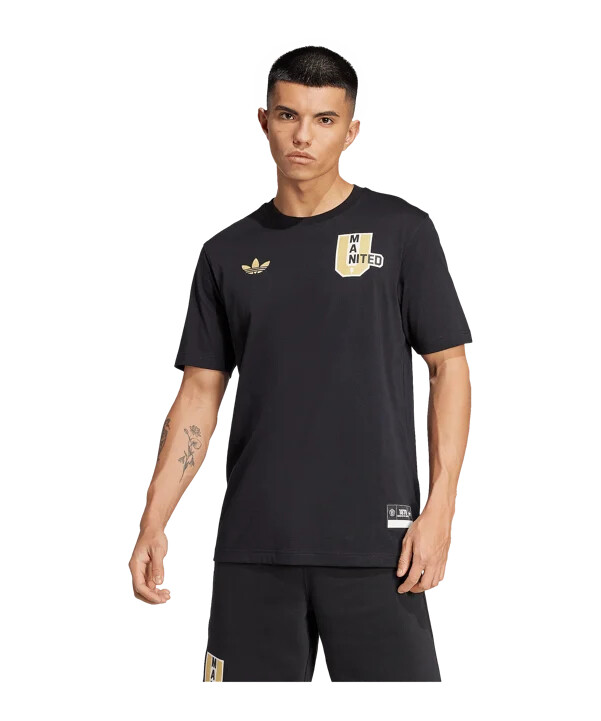 adidas manchester united vrct t-shirt schwarz