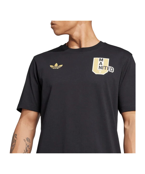 adidas manchester united vrct t-shirt schwarz