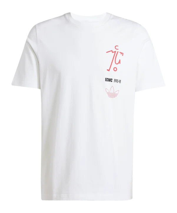 adidas manchester united 1991 t-shirt weiss