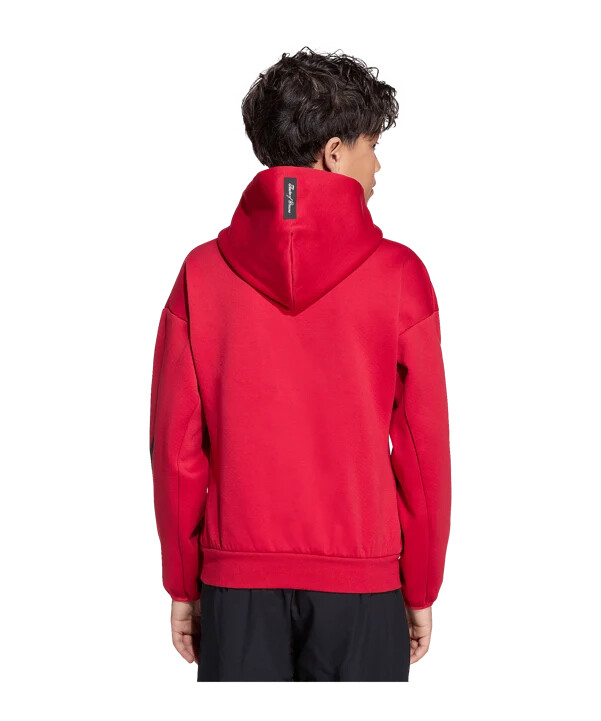 adidas manchester united anthem kapuzenjacke kids rot