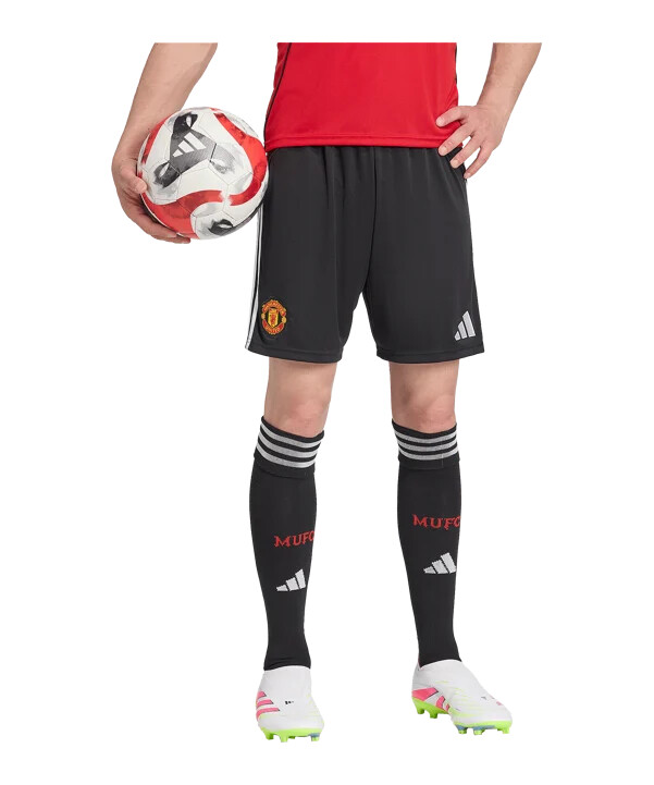 adidas manchester united short home 20252026 schwarz
