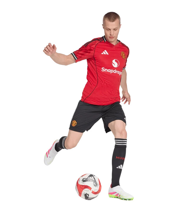 adidas manchester united short home 20252026 schwarz