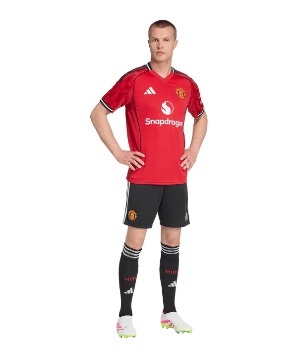 adidas manchester united short home 20252026 schwarz