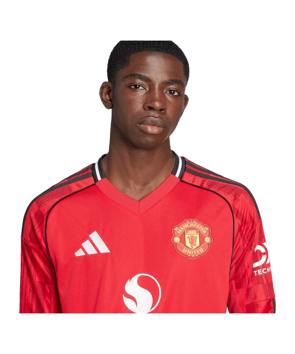 adidas manchester united longsleeve trikot home 20252026 rot