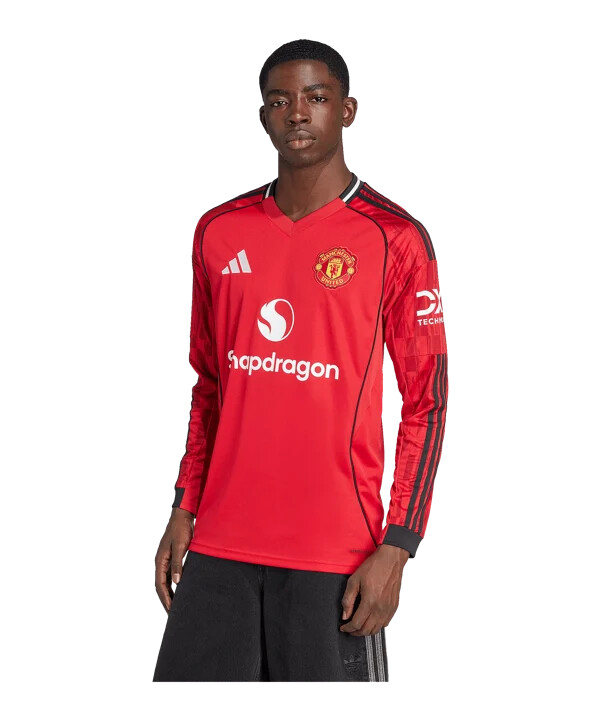 adidas manchester united longsleeve trikot home 20252026 rot