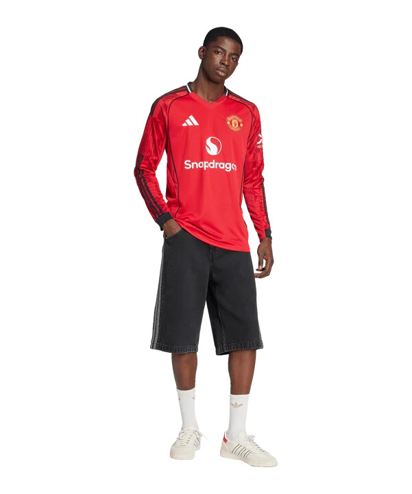 adidas manchester united longsleeve trikot home 20252026 rot