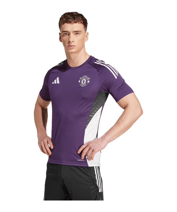adidas manchester united competiton trainingsshirt lila