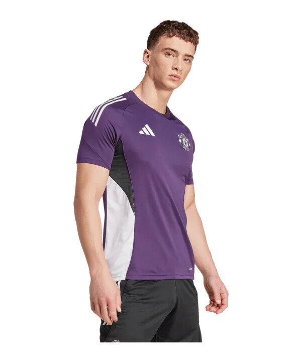 adidas manchester united competiton trainingsshirt lila