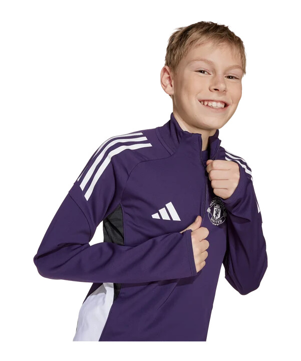 adidas manchester united training sweatshirt kids lila