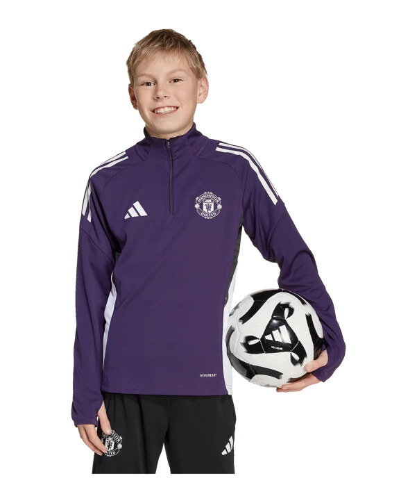 adidas manchester united training sweatshirt kids lila