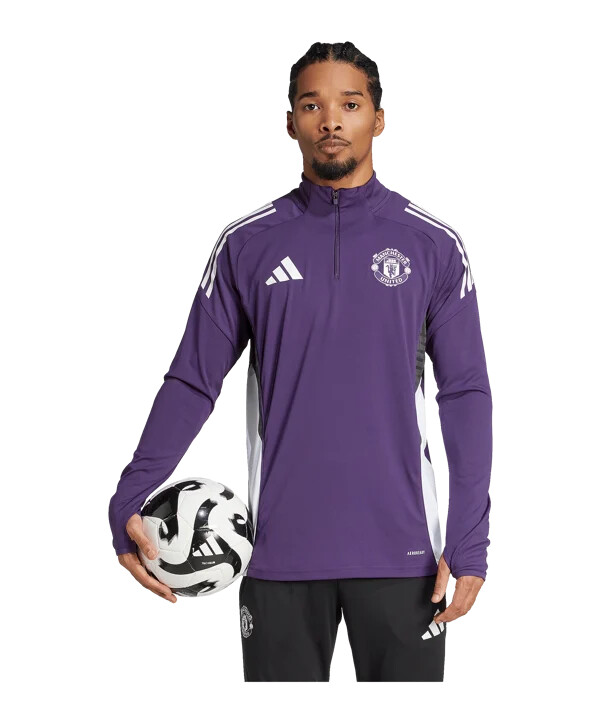 adidas manchester united training sweatshirt lila