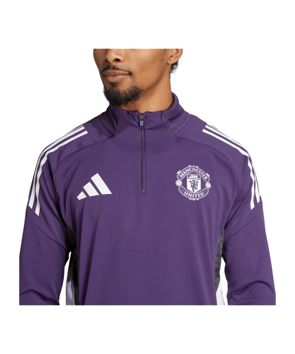 adidas manchester united training sweatshirt lila