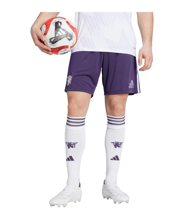 adidas manchester united short away 20252026 lila