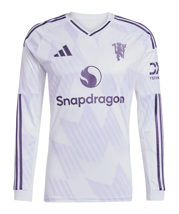adidas manchester united longsleeve trikot away 20252026 weiß