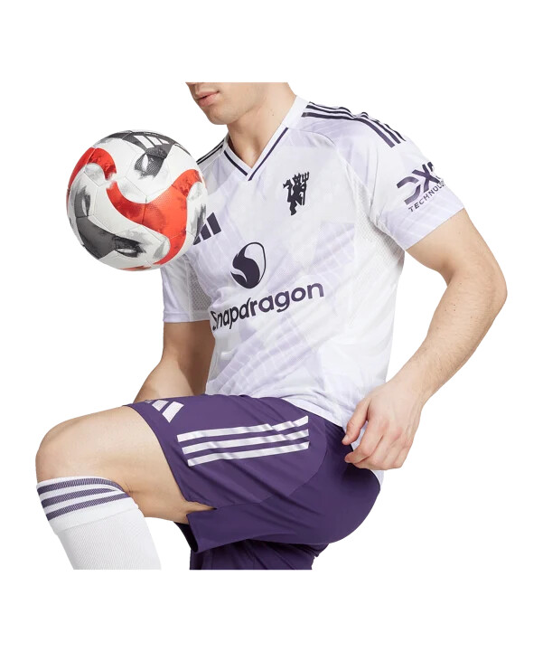 adidas manchester united authentic trikot away 20252026 weiß