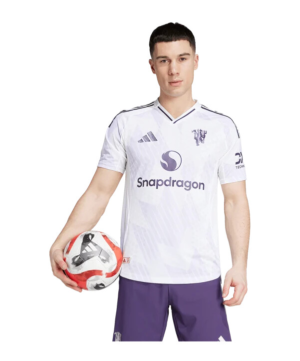 adidas manchester united authentic trikot away 20252026 weiß