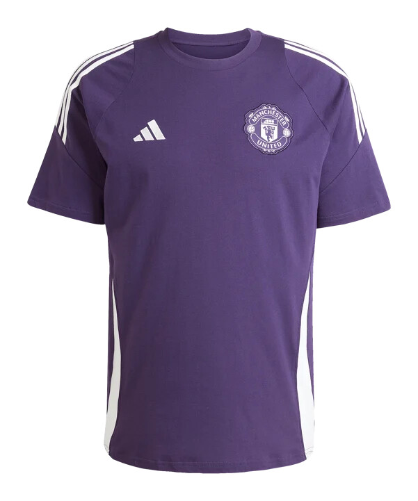 adidas manchester united tiro t-shirt lila