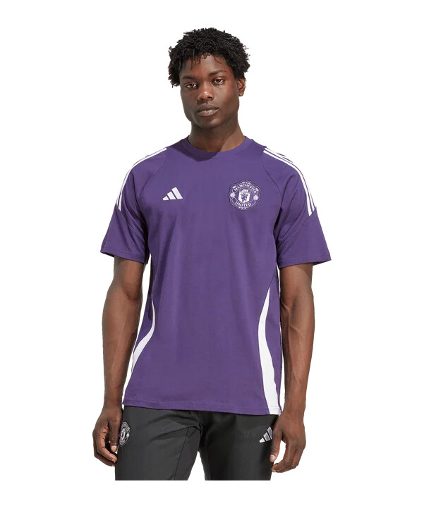 adidas manchester united tiro t-shirt lila