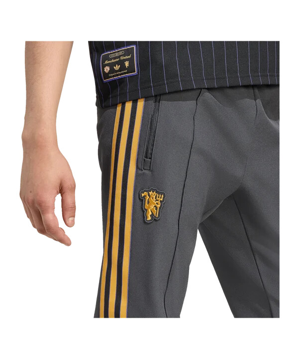 adidas manchester united icon track hose schwarz