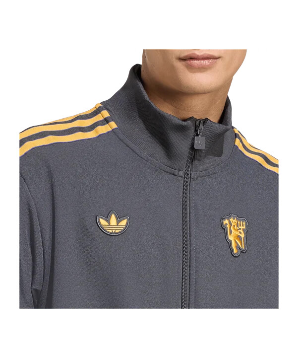 adidas manchester united icon track sweatshirt schwarz