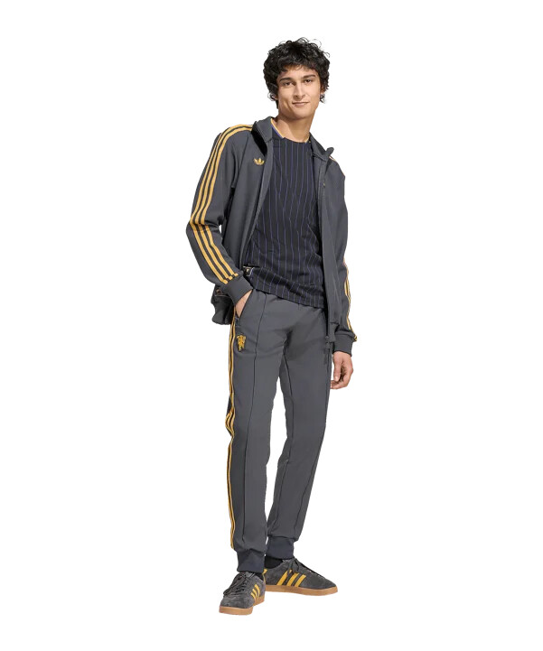 adidas manchester united icon track sweatshirt schwarz