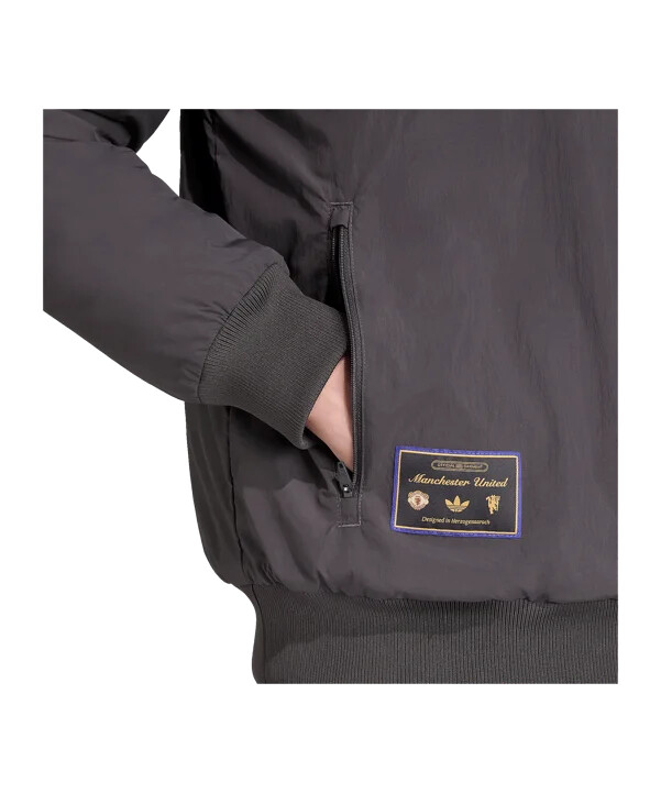 adidas manchester united icon jacke schwarz