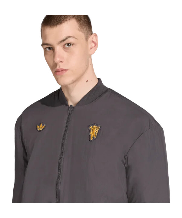 adidas manchester united icon jacke schwarz