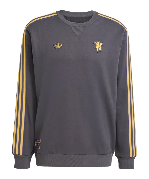 adidas manchester united icon sweatshirt schwarz