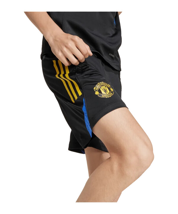 adidas manchester united cup training short 20252026 kids schwarz