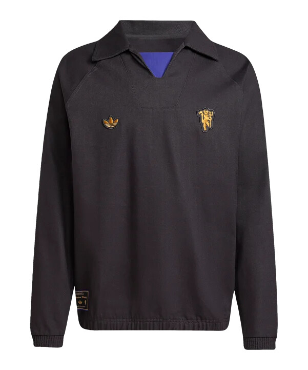 adidas manchester united icon drill sweatshirt schwarz