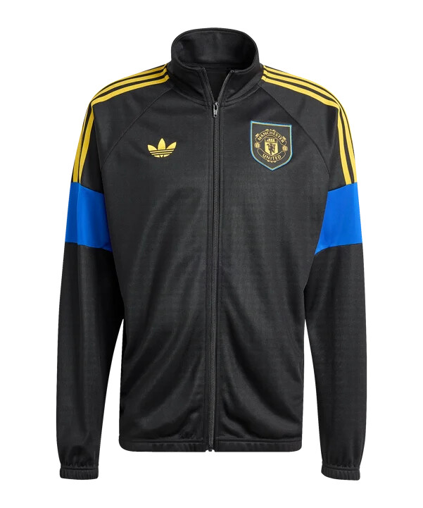 adidas manchester united lfstlr track sweatshirt schwarz