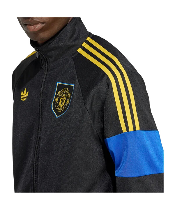 adidas manchester united lfstlr track sweatshirt schwarz