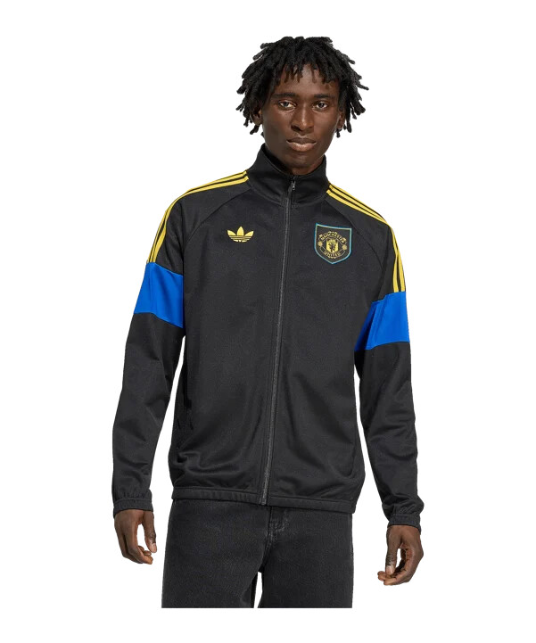 adidas manchester united lfstlr track sweatshirt schwarz