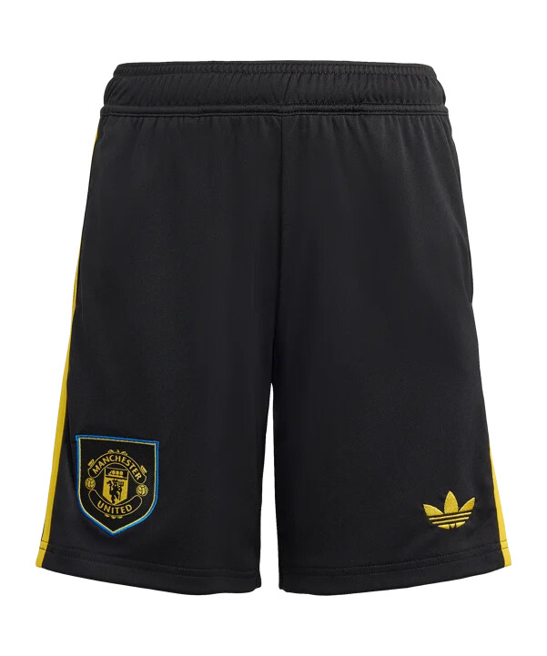 adidas manchester united short 3rd 20252026 kids schwarz