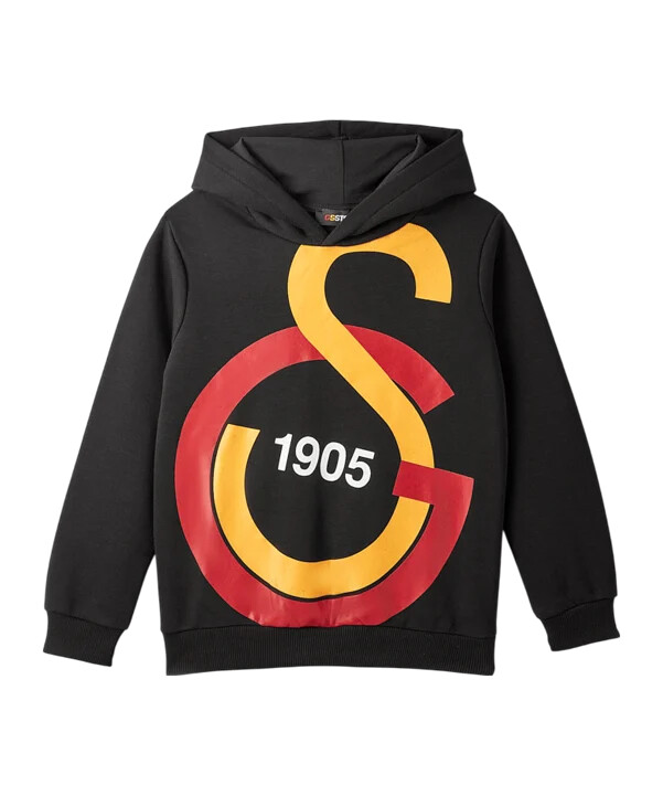 galatasaray istanbul big logo sweatshirt kids schwarz