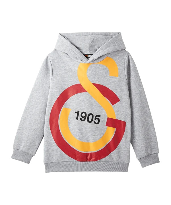galatasaray istanbul big logo sweatshirt kids grau